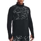 Under Armour OutRun The Cold Funnel Long Sleeve Mens Running Top - Black - S Regular