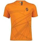 Scott Unisex Kids Trail 10 Dri Junior Short Sleeve Cycling Jersey Tops - Orange - XL Regular