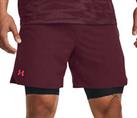 Under Armour Mens Vanish Woven 6 Inch Training Shorts Gym Breathable - Red - L Regular