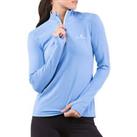 Ronhill Womens Life Practice Half Zip Long Sleeve Running Top Breathable - Blue - S Regular