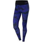 TCA Supreme Graphic Womens Running Tights Blue Run Sports Training Jogging Gym - S Regular