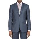 Racing Green Airforce Tailored Fit Jaspe Blue Men's Suit Jacket