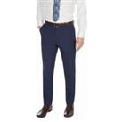 Jeff Banks Studio Bright Blue Plain Ivy League Men's Suit Trousers