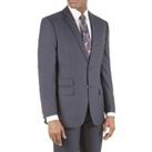 Racing Green Navy Blue Dobby Tailored Fit Men's Suit Jacket