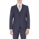 Ben Sherman Slate Blue Puppytooth Camden Fit Men's Suit Jacket