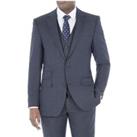 Pierre Cardin Blue Prince of Wales Check Regular Fit Men's Suit Jacket