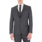 Red Herring Charcoal Grey Textured Slim Fit Men's Suit Jacket