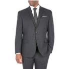 Racing Green Athletic Fit Charcoal Grey Pick & Pick Men's Suit Jacket