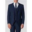 Limehaus Slim Fit Plain Navy Panama Blue Men's Suit Jacket