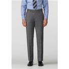 Pierre Cardin Charcoal Grey Check Regular Fit Men's Trousers