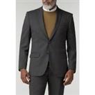 Racing Green Charcoal Grey Panama Tailored Fit Men's Suit Jacket
