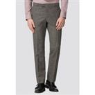 Red Herring Oatmeal Donegal Slim Fit Beige Men's Suit Trousers