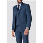 Racing Green Tailored Fit Bright Blue Pick and Pick Men's Suit Jacket
