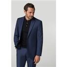 Pierre Cardin Blue Texture Regular Fit Men's Suit Jacket