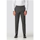 Limehaus Charcoal Grey Rust Check Skinny Fit Men's Trousers
