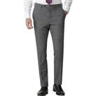 Jeff Banks Studio Grey Boucle Slim Fit Ivy League Men's Suit Trousers