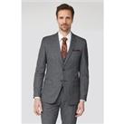 Racing Green Tailored Fit Charcoal Grey Texture Men's Suit Jacket
