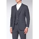 Scott & Taylor Grey and Blue Micro Check Men's Suit Jacket