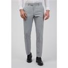 Scott & Taylor Occasions Slim Fit Light Grey Textured Occasions Men's Trousers