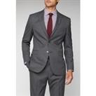 Scott & Taylor Charcoal Grey Texture Regular Fit Men's Suit Jacket
