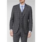 Jeff Banks Grey Check Travel Men's Suit Jacket