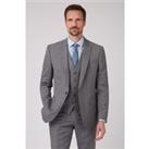 Racing Green Grey with Blue Check Tailored Fit Men's Suit Jacket