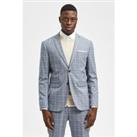 Selected Homme Slim Fit Light Blue Formal Men's Suit Jacket