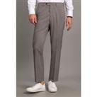Concrete Slim Fit Brown Multi Men's Suit Trousers