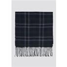 Limehaus Navy Check Scarf