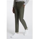Farah Deep Khaki Green Stretch Men's Trousers