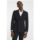 Farah Arlo Black Double Breasted Men's Suit Jacket