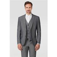 Limehaus Slim Fit Plain Silver Grey Tonic Men's Suit Jacket