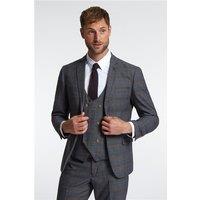 Marc Darcy Slim Fit Jenson Grey Check Navy Men's Suit Jacket by Suit Direct