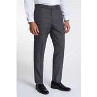 Marc Darcy Slim Fit Jenson Grey Check Men's Suit Trousers, Navy