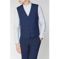 Limehaus Slim Fit Bright Blue Waistcoat