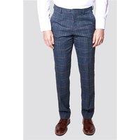 Marc Darcy Tailored Fit Scott Blue Men's Suit Trousers