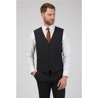 Limehaus Regular Fit Charcoal Grey Panama Waistcoat