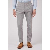 Limehaus Slim Fit Grey Semi Plain Men's Trousers
