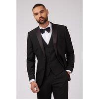 Limehaus Black Notch Lapel Tailored Fit Tuxedo Jacket