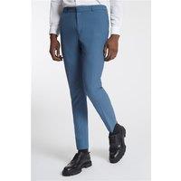 Farah Slim Fit Reed Navy Blue Teal Men's Trousers, Green