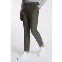 Farah Deep Khaki Green Stretch Men's Slim Fit Trousers