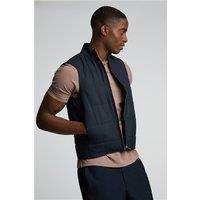 Limehaus Zip Through Gilet. Navy by Suit Direct