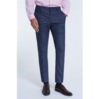 Limehaus Airforce Berry Overcheck Men's Slim Fit Trousers. Blue by Suit Direct