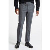 Alexandre of England Mid Grey Flannel Men's Tailored Fit Suit Trousers by Suit Direct