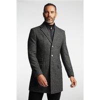 Jeff Banks Charcoal Grey Coat by Suit Direct