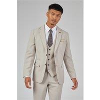 Marc Darcy Slim Fit HM5 Stone Beige Men's Suit Jacket