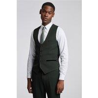 Marc Darcy Slim Fit Bromley Olive Green Waistcoat