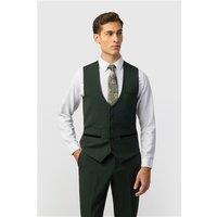 Marc Darcy Slim Fit Bromley Olive Green Waistcoat