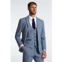 Marc Darcy Slim Fit Bromley Sky Blue Check Men's Suit Jacket