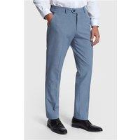 Marc Darcy Slim Fit Bromley Sky Blue Check Men's Suit Trousers
